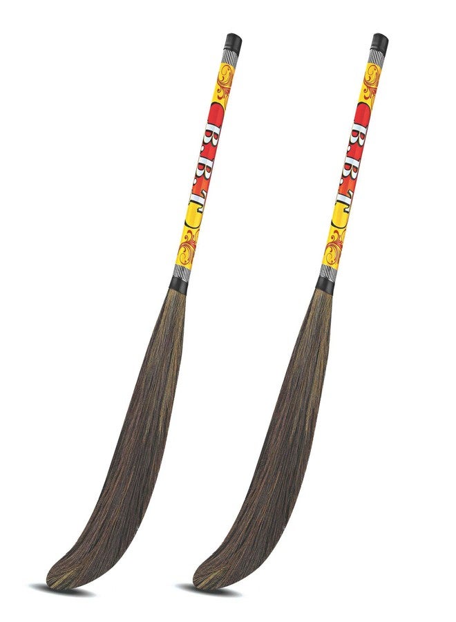 BBT Broom Natural Grass Phool Jhadu Very Affordable Cleaning Home Factory & Offices at Doorstep Long Lasting Durable Grass Broom for Women (Pack of 2) - Image 1